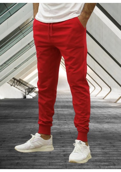 Pamuk Dokuma Çift Cep Lastikli Paça Diz Yapmayan Yeni Kreasyon Dış Mekan Erkek Eşofman Altı