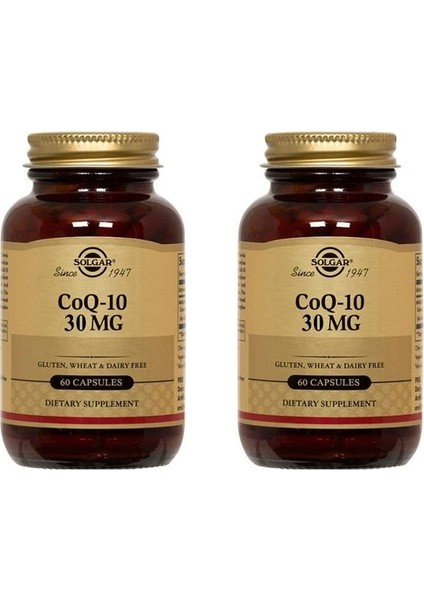 Coenzyme Q-10 30 Mg 60 Kapsül 2 Adet