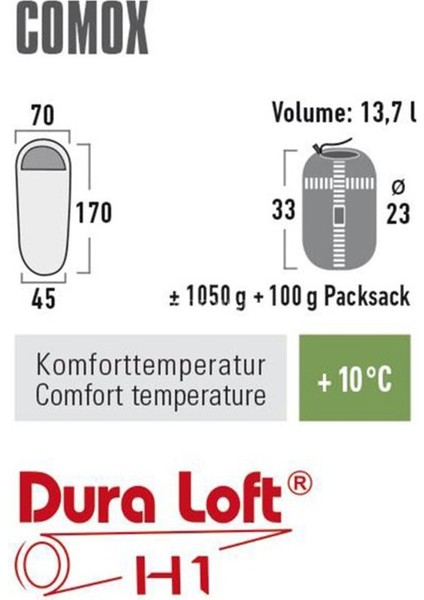 Comox Çift Fermuarlı Çocuk Uyku Tulumu