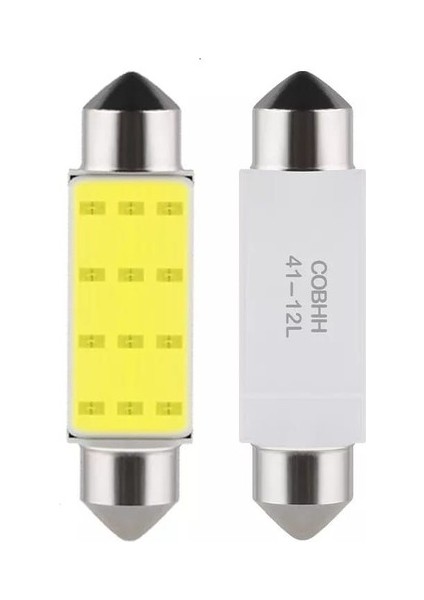 Sofit LED Aydınlatma Tavan Plaka Oto Iç Aydınlatma Beyaz 39 mm 2 Adet