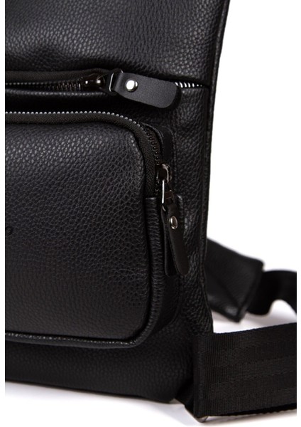 Önü Cepli Kulaklık Çıkışlı Heybe Postacı Çantası-Body Bag fırsatları