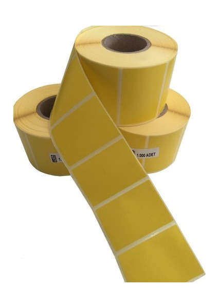 Sarı Termal Etiket 40X60 mm (İlaç Tarif Etiketi)