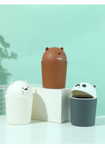 We Bare Bears Masa Üstü Mini Çöp Kutusu