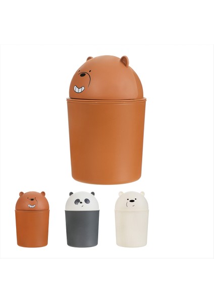 We Bare Bears Masa Üstü Mini Çöp Kutusu