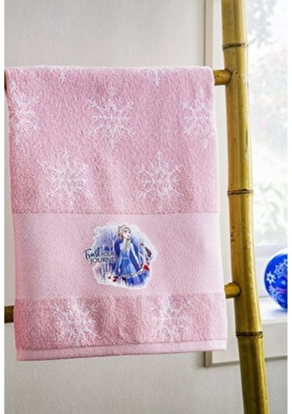 Lisanslı Çocuk Havlu Bornoz Seti 9/10 Yaş-Frozen Elsa Trust Pembe fırsatları