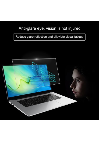 puluz Huawei Matebook D 15 2021 15.6 Inç Için Temperli Cam Filmi Şeffaf (Yurt Dışından)