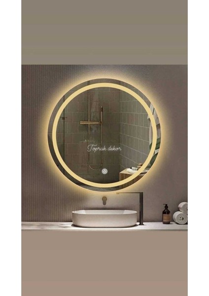 80 cm Kumlamalı Dokunmatik Günışığı Ledli Banyo Aynası