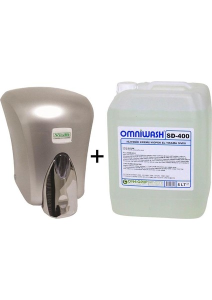 SD-400 5 Litre Köpük Sabun + Dispenser Seti
