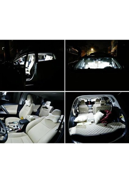 Sofit LED Aydınlatma Tavan Plaka Oto Iç Aydınlatma Beyaz 41 mm 10 Adet