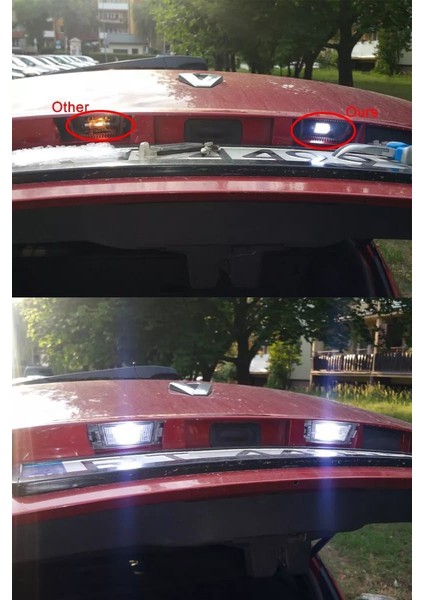 Sofit LED Aydınlatma Tavan Plaka Oto Iç Aydınlatma Beyaz 41 mm 10 Adet