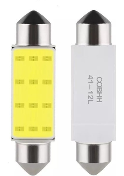 Sofit LED Aydınlatma Tavan Plaka Oto Iç Aydınlatma Beyaz 39 mm 2 Adet