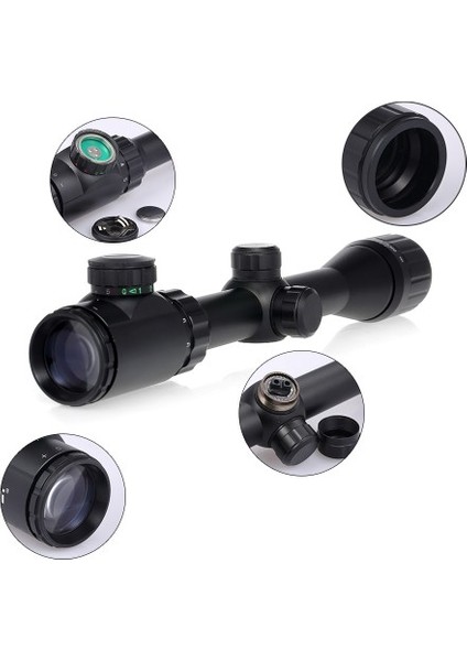 3-9X32AOEG Çıft Işık, Kırmızı,yeşil Kaynaklı, Tüfek Dürbünü