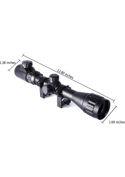 3-9X32AOEG Çıft Işık, Kırmızı,yeşil Kaynaklı, Tüfek Dürbünü