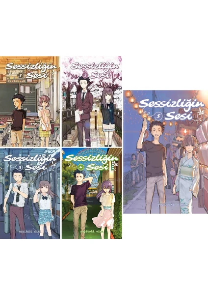 Sessizliğin Sesi 1-2-3-4-5. Ciltler Manga Seti - Yoshitoki Ōima