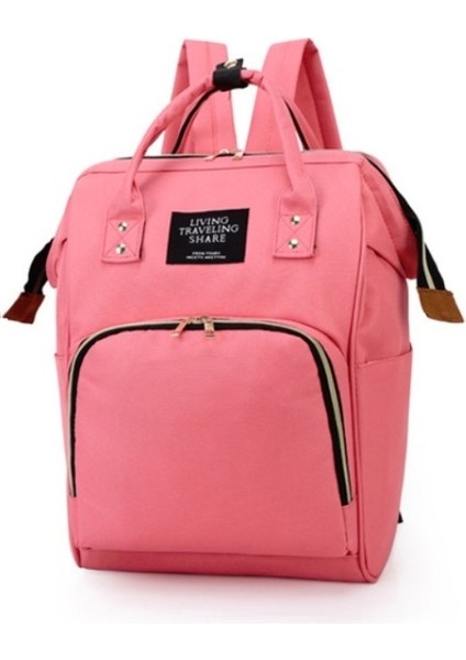 Büyük Kapasiteli Çok Fonksiyonlu Su Geçirmez Sırt Çantası - Koyu Pembe (Yurt Dışından)