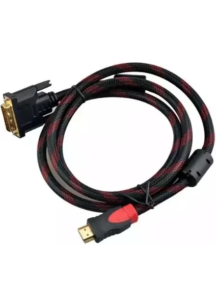 4600 HDMI To DVI 24+1 Çevirici Dönüştürücü Monitör Kablosu 1.5 mt