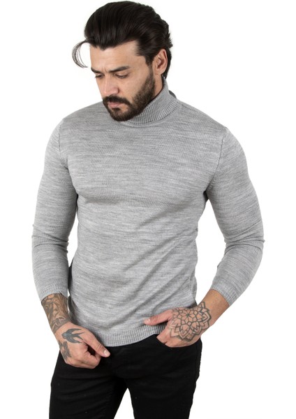 Standart Fit Balıkçı Yaka Düz Kazak 2002292