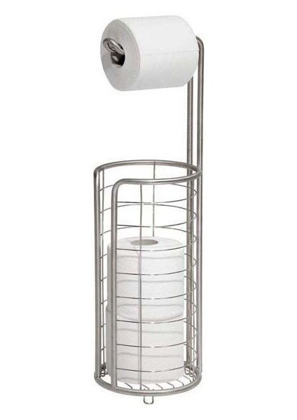 İnterDesign 27260 Forma Ayaklı Wc Kağıtlık Yedek Hazneli Mat