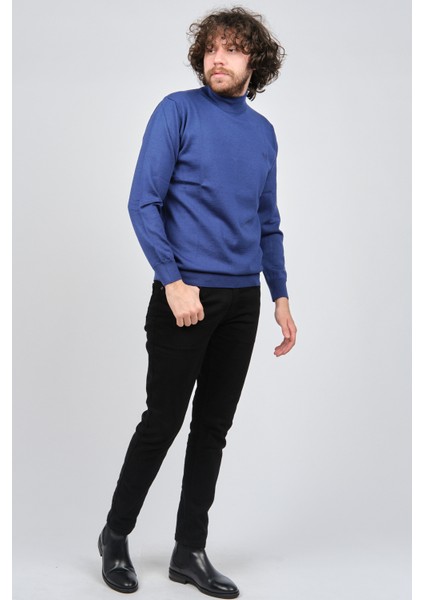 Erkek Yarım Balıkçı Yün Kazak 1572020 Saks fiyatları