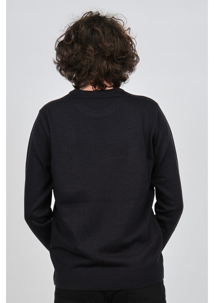 Erkek Desenli Bisiklet Yaka Kazak 1579329 Kahverengi indirimleri