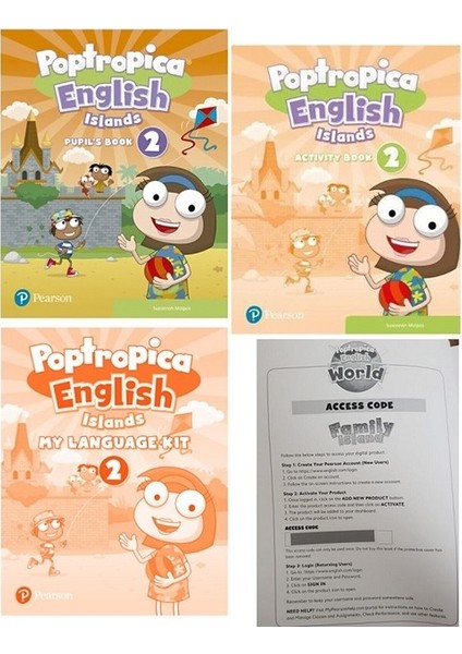 Poptropica English Islands 2 Pupil’s Book + Activity Book + My Language Kit & Access Code