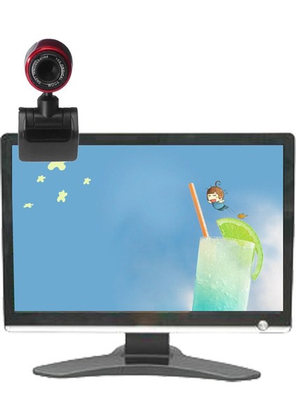 3C Store Canlı Video Konferans Akışı Içın Taşınabilir USB 2.0 Web Kamerası Mikrofonlu Çözünürlüklü 10MP Hd Web Kamerası Web Kamerası Yeni (Yurt Dışından)