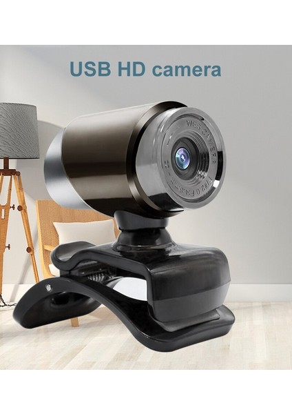 3C Store USB Webcam Bilgisayar Sürücüsüz Dahili Ses Emici Mikrofonlu Web Kamerası Dizüstü Bilgisayar Içın Full Hd Web Kamerası (Yurt Dışından)