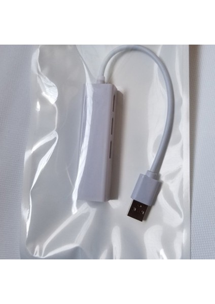 3C Store 3 Portlu USB Gigabit Ethernet USB C Hub 2.0 RJ45 Lan Ağ Kartı Usb'den Ethernet Adaptörüne Ios Pc Içın RTL8152 Hub (Yurt Dışından)