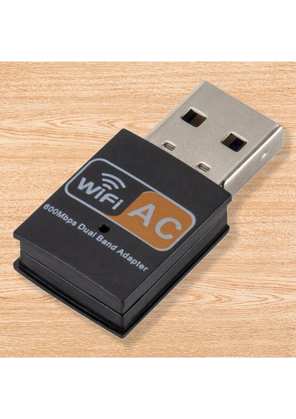 3C Store 600MBPS USB Wifi Adaptörü Kablosuz Ethernet Ağ Kartı Ac Dual Band 2.4g / 5ghz USB Wifi Dongle Wifi Alıcı 802.11AC (Yurt Dışından)