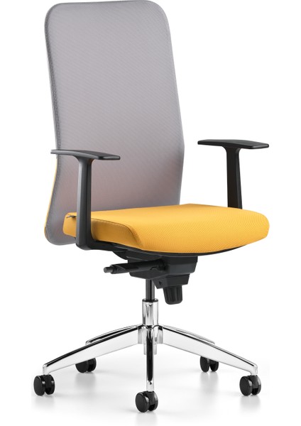 Comfy Çalışma Koltuğu Gri/sarı