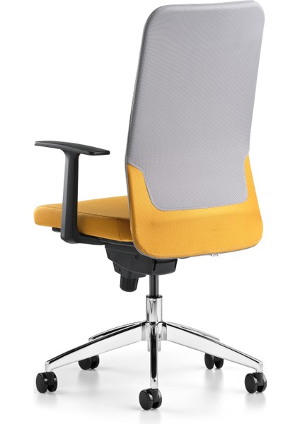 Comfy Çalışma Koltuğu Gri/sarı