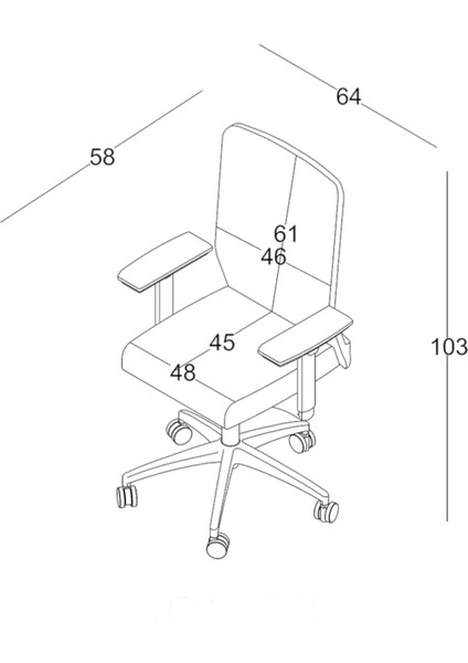 Comfy Çalışma Koltuğu Gri/sarı