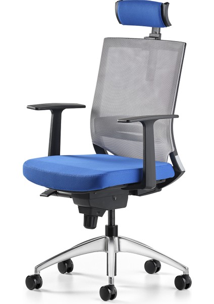 Cozy Başlıklı Çalışma Koltuğu Mavi/gri fiyatları