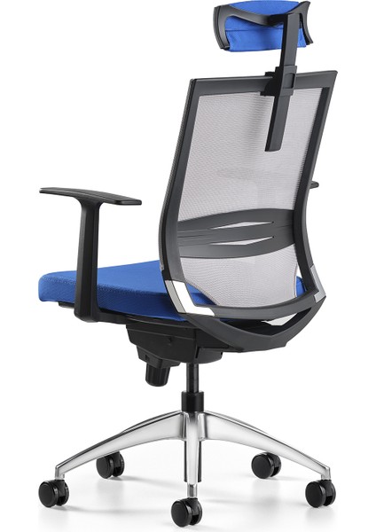 Cozy Başlıklı Çalışma Koltuğu Mavi/gri modelleri