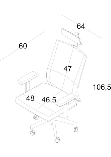 Cozy Başlıklı Çalışma Koltuğu Gri/antrasit