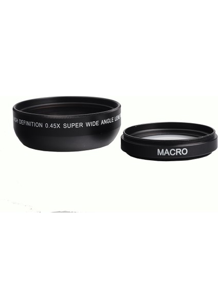 Lightdow 49MM 0.45X 2'si 1 Arada Geniş Açı Makro Dönüştürme Lensi, Sony NEX5C NEX3C Nexc3 NEX5N Fotoğraf Makinesi Içın (Yurt Dışından)