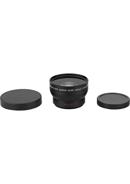 3C Store 37MM 0.45X Geniş Açı Lens ile Makro Lens Eklentisi Makro Dönüşüm Lensi Canon Nikon Sony Pentax Lens Içın (Yurt Dışından)