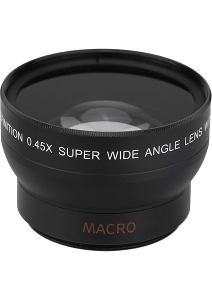 3C Store 37MM 0.45X Geniş Açı Lens ile Makro Lens Eklentisi Makro Dönüşüm Lensi Canon Nikon Sony Pentax Lens Içın (Yurt Dışından)