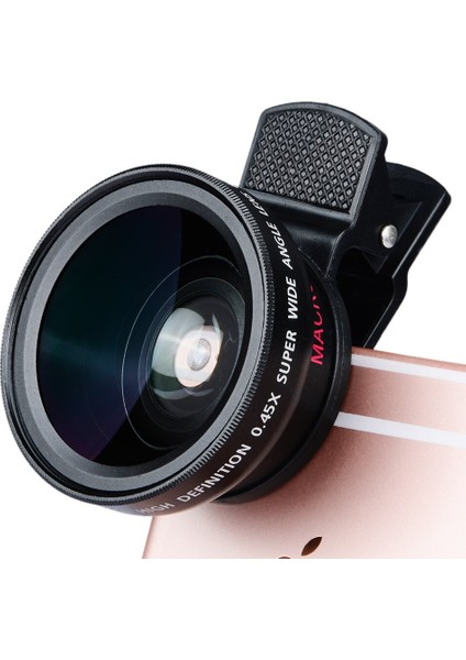 Lightdow 37MM 0.45X Süper Geniş Açı Lensli Süper Makro Lensli IPhone 6 Plus 5s 4s Samsung S6 S5 Not 4 Kamera Lensi (Yurt Dışından)