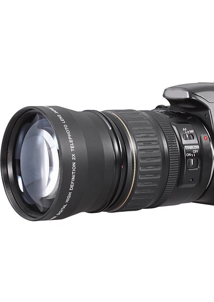 Canon Nikon Sony Pentax 18-55MM Kamera Kafası Içın 55MM 2x Telefoto Lens Tele Dönüştürücü (Yurt Dışından) fiyatları