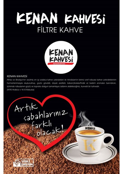 Kenan Kahvesi Filtre Kahve (250 Gr)