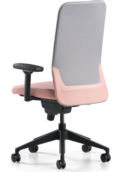 Comfy Çalışma Koltuğu Gri/somon