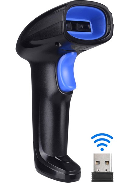 2'si 1 Arada 2.4g Kablosuz Barkod Tarayıcı ve USB Kablolu