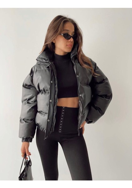 Deri Şişme Mont modelleri