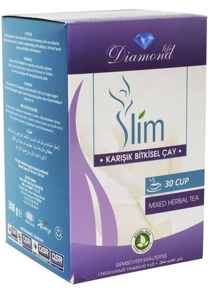 Slim Bamya Çiçekli Karışık Bitki Çayı 30 Günlük fiyatları