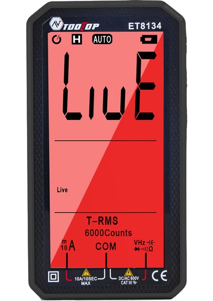 ET8134 Taşınabilir 4.7 Inç LCD Ekran Multimetre - Siyah (Yurt Dışından) fırsatları