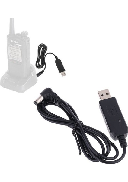 Baofeng Vb. Telsiz USB Şarj Kablo. Telsizinizi Bilgisayardan, Powerbanktan, Telefon Şarjınızdan Şarj