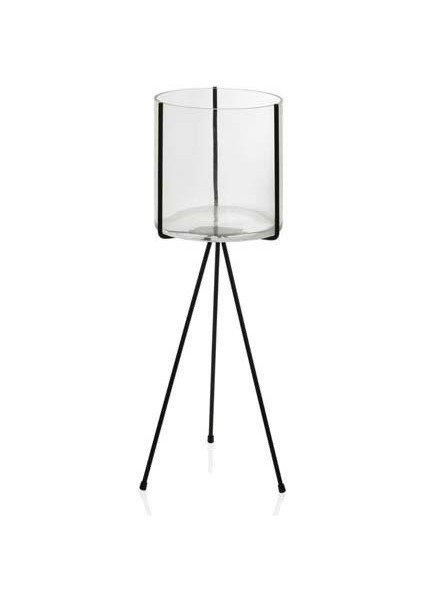 AX68179 Ayaklı Cam Mumluk 24X22X61 cm