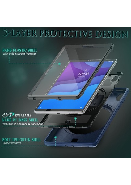 Lenovo Tab M10 TB-306X Için Tablet Kılıfı Açık Mavi(Yurt Dışından) indirimleri