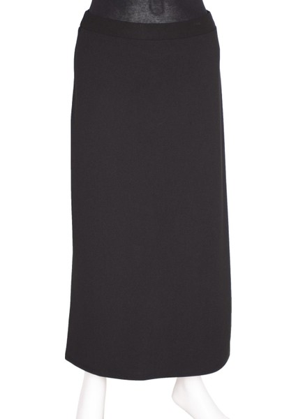 Eray Kadın Tilbe Scuba Kalem Astarsız Lastikli Siyah Etek